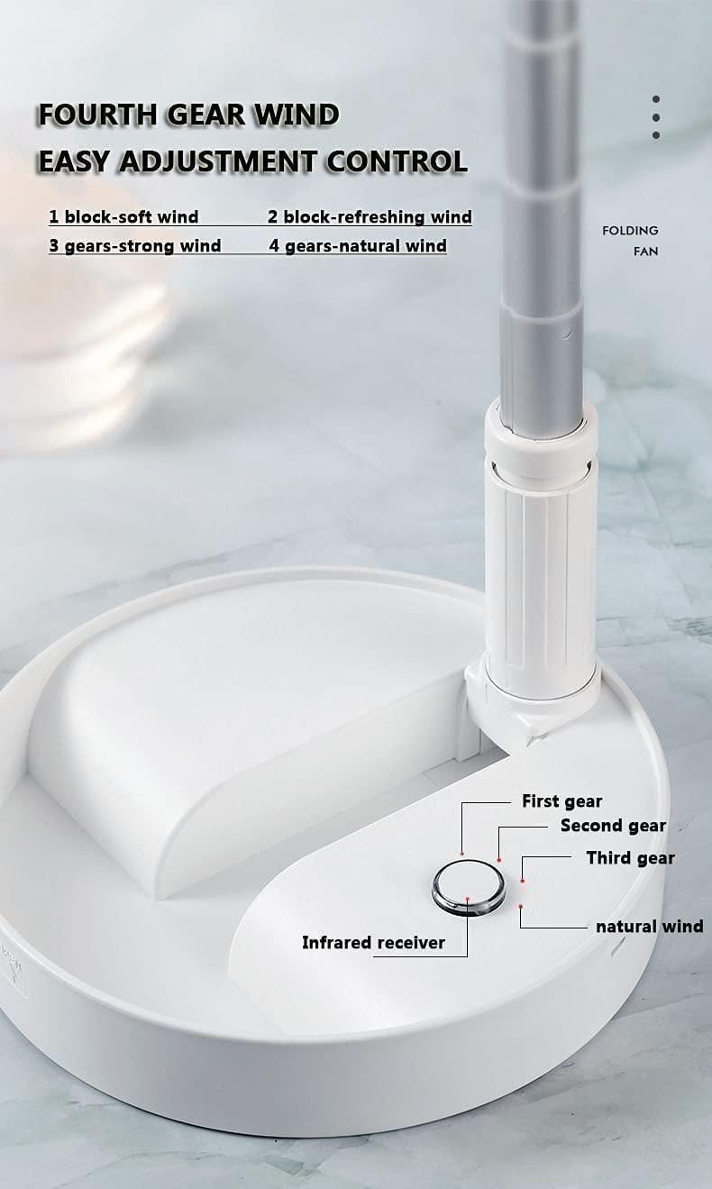 Adjustable Height Rechargeable Standing Fan.