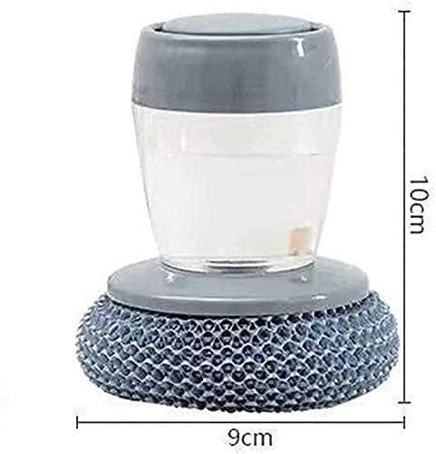Kitchen Soap Dispensing Palm Brush. (Pack of 2),Package Contains 2 Item,