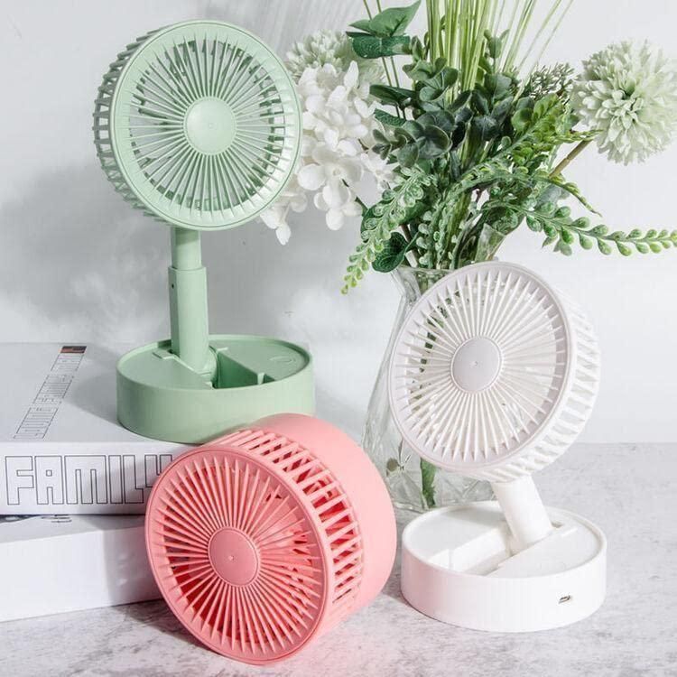 Adjustable Height Rechargeable Standing Fan.