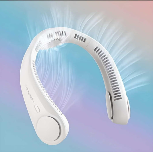 Portable Bladeless Hanging. | Rechargeable Neck Fan.